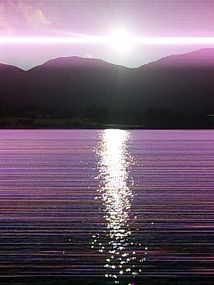 田貫湖の夕日